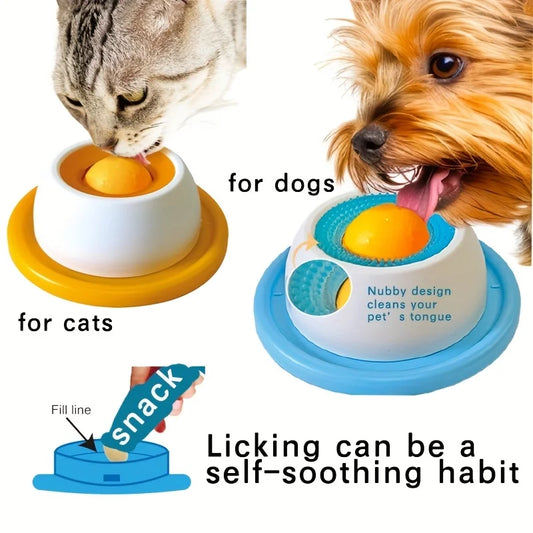 🫐 Pet Lick Mat - Slow Feeder Yogurt Plate for Dogs & Cats